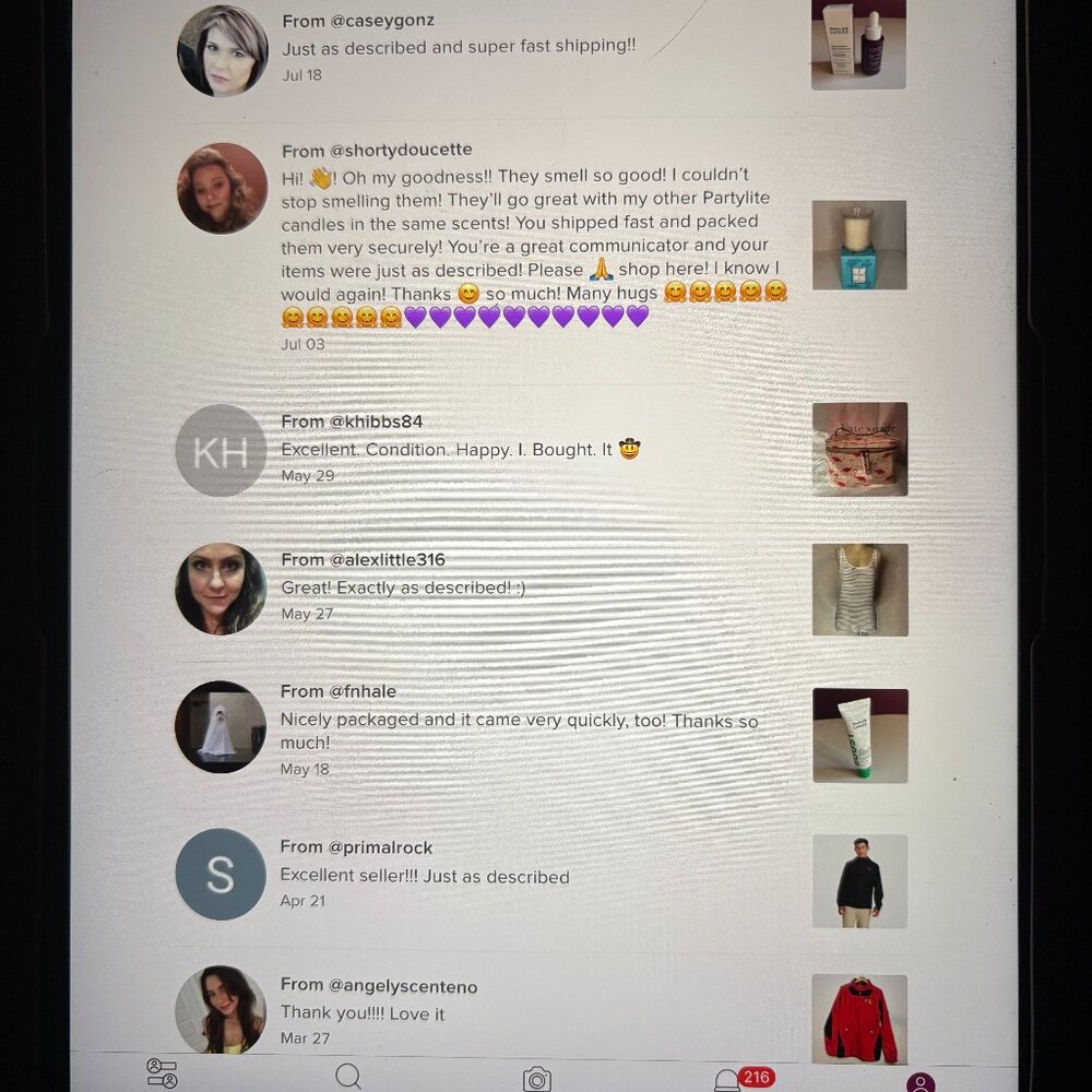 Love Notes Happy Satisfied customers